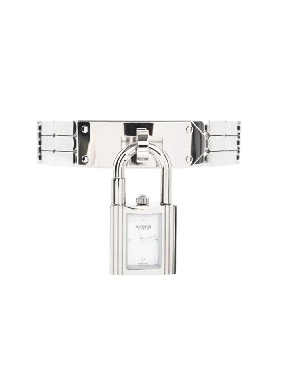 Hermes Watch Kelly Silver